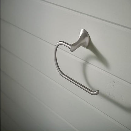 MOEN Darcy Single Post Toilet Paper Holder with Press and Mark in Brushed Nickel