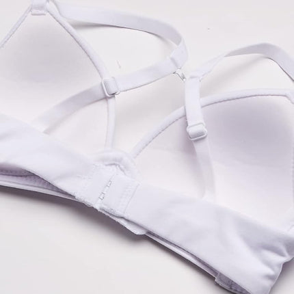 Soutien-gorge sans armature Slim Comfort Devotion Maidenform Girl pour grandes filles, blanc, 34A