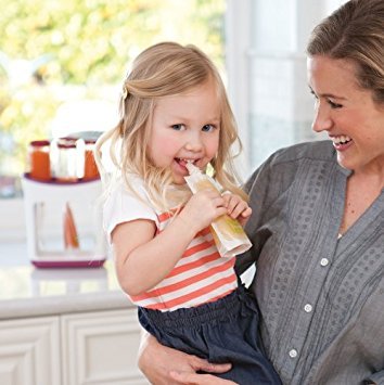 Infantino Baby Food Pouches Disposable Squeeze, 50-Pack