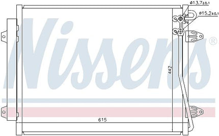 Nissens 94832 Condenser, air conditioning