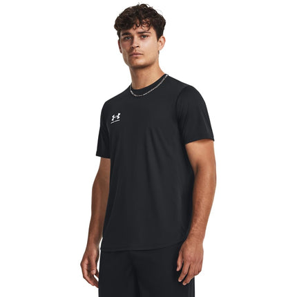 Under Armour Men's Challenger Train Short Sleeve, Lightweight and Quick-Drying Sports Top, Men's T-Shirt for Training, Gym and Casual Wear,Jasper Blue / / Squad Orange,LG