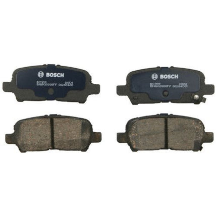 Juego de pastillas de freno de disco cerámicas prémium Bosch BC999 QuietCast para Buick: Allure 2005-2009, LaCrosse 2005-2009; Chevrolet: Impala 2011-2013, Impala Limited 2014-2016; Pontiac: Grand Prix 2004-2008; trasero