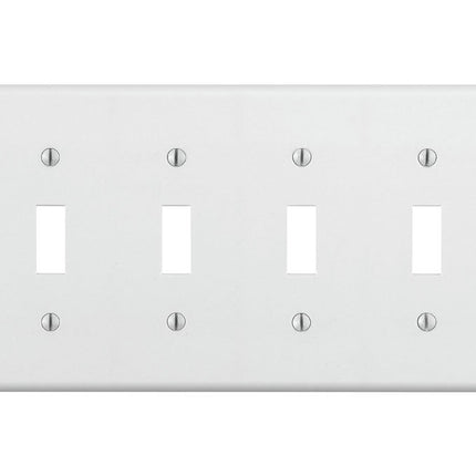 Leviton 88012 4-Gang Toggle Device Switch Wallplat