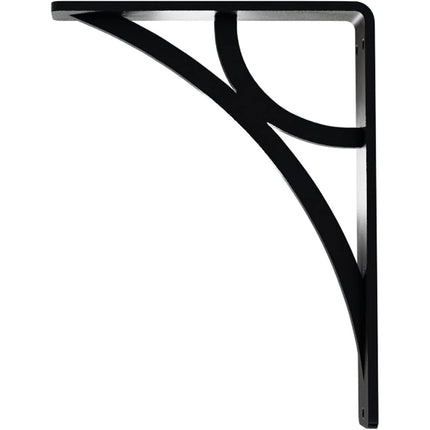 Ekena BKTM01X05X08SGL Galveston Wrought Iron Bracket, Steel, 1 1/2" W x 5 1/2" D x 8" H (Single Center Brace)