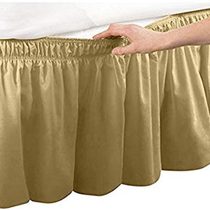 Pleated Three Sides Fabrics Wrap Around Style Egyp