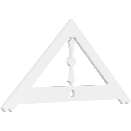 Pitch Artisan Architectural Grade PVC Gable Pediment, 48"W x 22"H x 1"P (11/12)