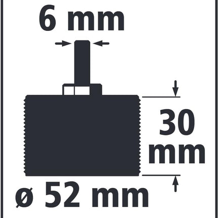 wolfcraft Drum Rasp for Power Drills, 52 mm Tapered Wood Rasping Bit