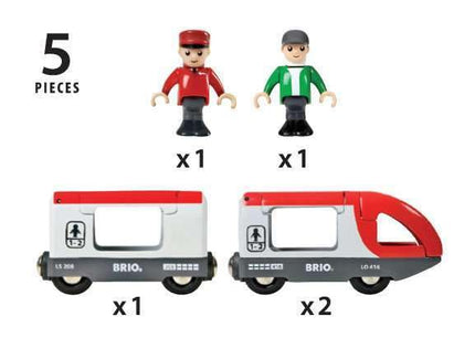 BRIO World Travel Train Toy For Kids Age 3 Years Up - Wooden Railway Accessories and Add Ons