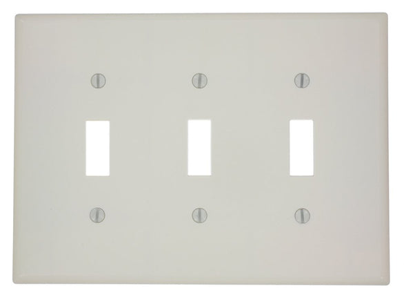 Leviton 80511-A 3-Gang Toggle Device Light Switch 