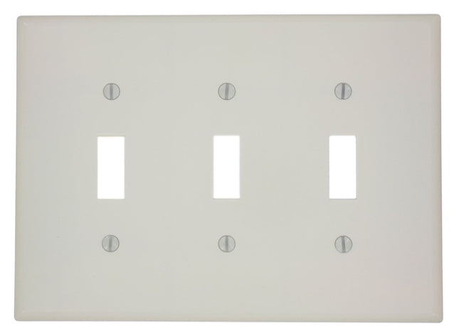 Leviton 80511-A 3-Gang Toggle Device Light Switch 