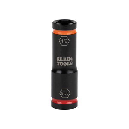 Klein Tools 66076 Impact Driver Flip Socket, 9/16- and 1/2-Inch Sizes, Use with Klein Tools Compact Impact Wrenches BAT20CW, BAT20CW1