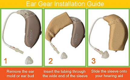 Ear Gear - Hearing Instrument Protection - Original Cordless Chocolate Brown (Fits hearing instruments 1.25" - 2")