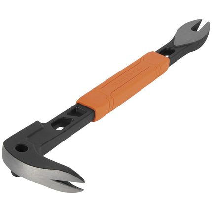 Klein Tools 66093 Integrated Honeycomb Nail Extractor, Heavy Duty Carbon Steel Foot, 12"