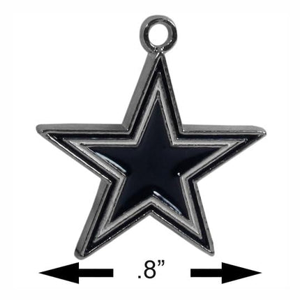 Siskiyou Sports NFL Dallas Cowboys Chrome Dangle Earrings