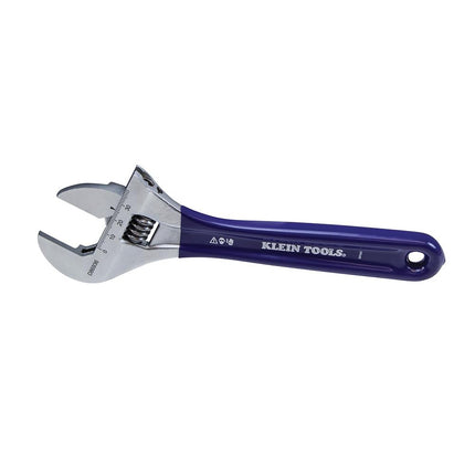 KLEIN TOOLS D86936 Adjustable Wrench, Forged with Slimmer Jaw and a High Polish Chrome Finish, 8-inch