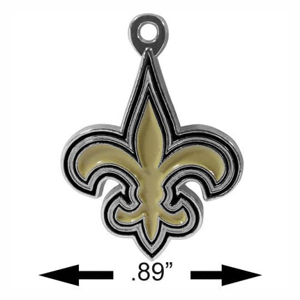 Siskiyou Sports NFL New Orleans Saints Bead Dangle Earrings