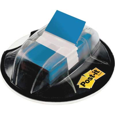 Post-it Flags, Blue, 1-Inch Wide, 200/ Desk Grip Dispenser (680-HVBE)