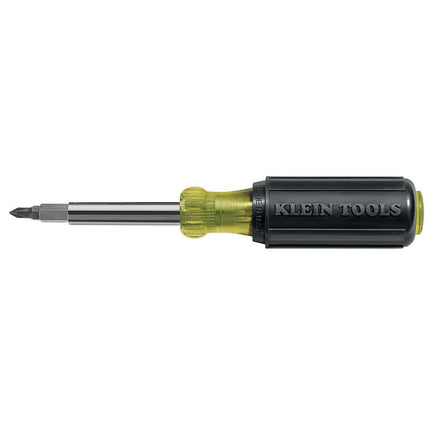 Klein Tools 32477 Multi-Bit Screwdriver/Nut Driver 10-in-1 Multi Tool, Industrial Strength Bits, Phillips, Slotted, Square and Torx Bits