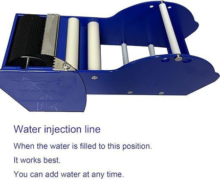 Distributeur de ruban adhésif kraft gommé WELSTIK de 7,6 cm activé à l'eau pour l'expédition, le cartonnage et le scellement de boîtes, bleu