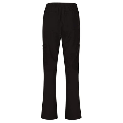 Women's Cool Stretch V-Neck Cargo Top and Pant Set 8400-9400 (Black, Large)