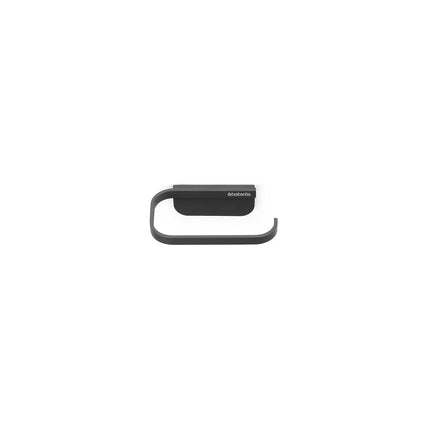 Brabantia - Mindset Toilet Roll Holder - Fits All Regular Roll Sizes - Wall-Mounted - Corrosion Resistant - Bathroom Accessory - Fixing Materials Included - Infinite Grey - 4.2 x 8.6 x 14 cm