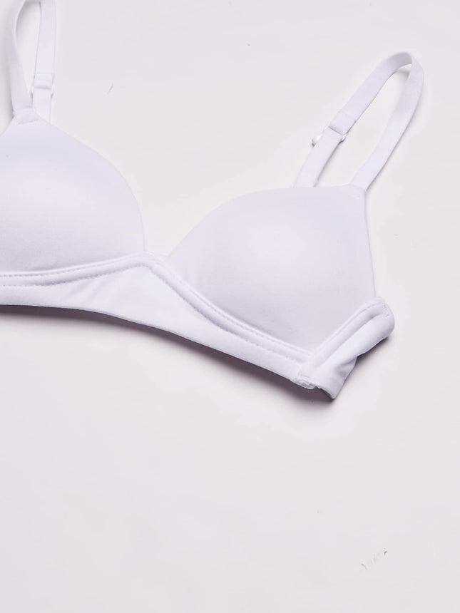 Soutien-gorge sans armature Slim Comfort Devotion Maidenform Girl pour grandes filles, blanc, 32A
