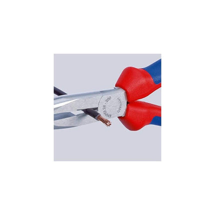Knipex 2611200SBA Long Nose Pliers with Cutter, 8 Inch