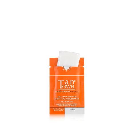 TanTowel Half Body Tan Towelettes - 10 Pack, Dark, 10 Count (Pack of 1)