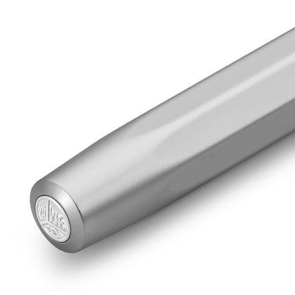 Kaweco AL SPORT Rollerball Silver I Gel/Ballpoint Pen Including 0.7 mm Rollerball Pen Refill in Classic Design with Ceramic Ball I Premium Aluminium Gel Roller 13 cm