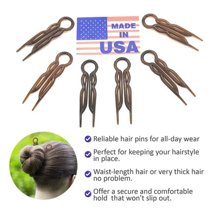 Good Hair Days Hair Pins - Plastic, U-shaped Magic Grip Hairpins, Strong Durable Pins For Fine, Thick & Long Hair, Hair Styling Accessories, Set of 20 (Black)
