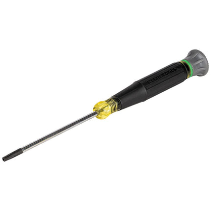 Klein Tools 6333 Mini Precision Screwdriver, T15H TORX Tamperproof Tool with Cushion-Grip Handle and Color Coded Rings, 3-Inch Shank