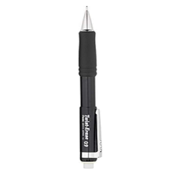 Lápiz automático Pentel Twist-Erase III con 1 recambio de borrador, 0.9 mm, barriles surtidos, 1 paquete (QE519BP-K6)