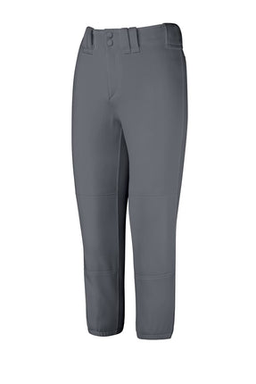 Mizuno Girls (Youth) Belted Softball Pant, Dark Ch