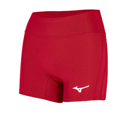 Mizuno Women's Elevated 4" Inseam Volleyball Short, Red, XX-Large