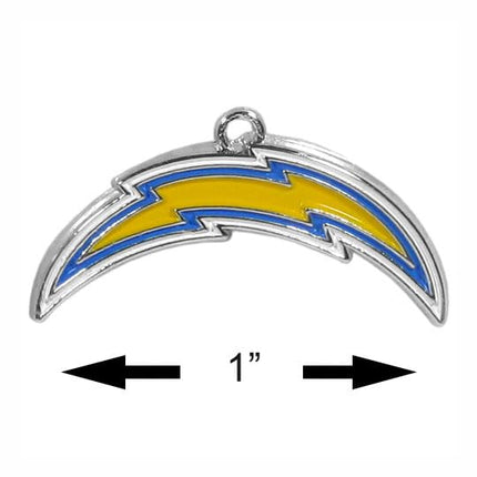 Siskiyou Sports NFL San Diego Chargers Chrome Dangle Earrings