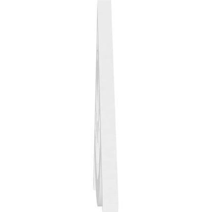 Pitch Classic Wagon Wheel Architectural Grade PVC Gable Pediment, 48"W x 14"H x 1"P (7/12)