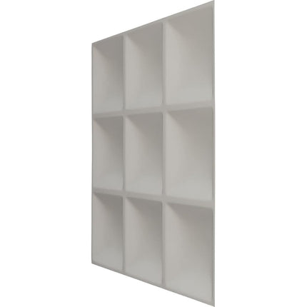Ekena Millwork 19 5/8"W x 19 5/8"H Classic EnduraWall Decorative 3D Wall Panel, Dark Steel (Covers 2.67 Sq. Ft.