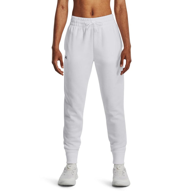 Under Armour Womens Rival Fleece Joggers White XXL