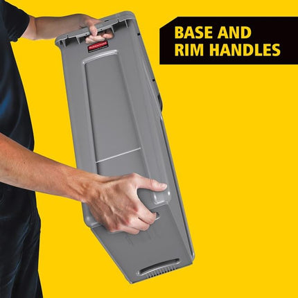 Rubbermaid Commercial Products Slim Jim Vented Container | Tall Plastic Recycling Waste Bin for Kitchen & Office Areas | 87 l, Blue