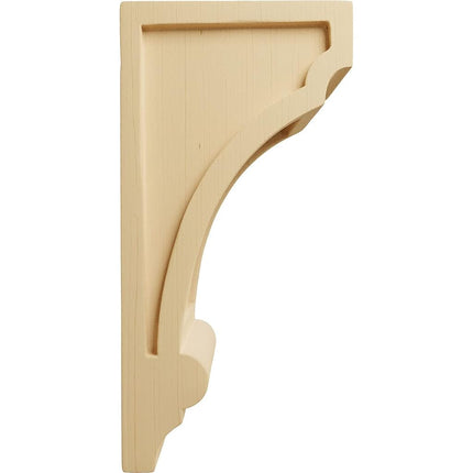 Ekena CORW04X05X10DIAL 4-Inch Width x 5-Inch Depth x 10-Inch Height Diane Recessed Wood Corbel - Alder