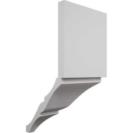 3 5/8"W x 3 5/8"P x 7 1/2"H Americraft Solid Paint Grade Wood Inside Crown Moulding Block for Profiles up to 4"H x 3 5/8"P, Primed Pine