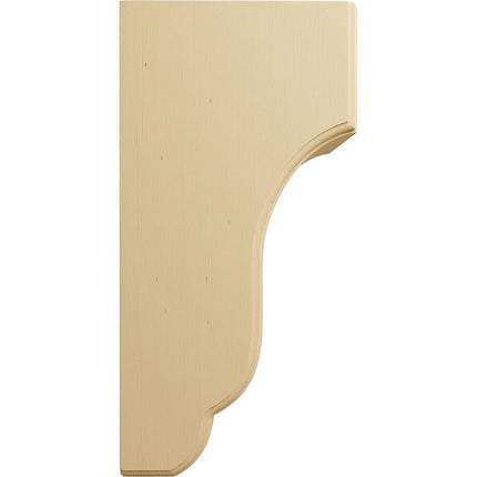 Ekena COR05X07X14CPAL 5 3/4-Inch Width x 7-Inch Depth x 14-Inch Height Capistrano Mission Corbel - Alder