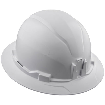 Klein Tools Hard Hat, Non-vented, Full Brim Style with Headlamp
