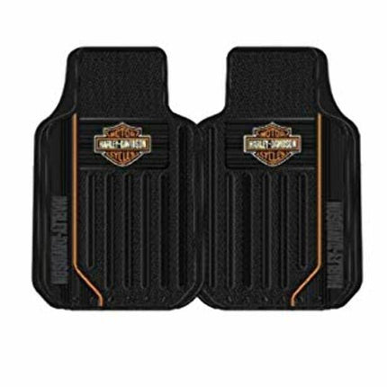Harley Elite Series B&S Orange Floor Mats, Floor Mats by Plasticolor (001653R01)