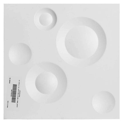 Ekena Millwork WP12X12COWH Cole EnduraWall Decorative 3D Wall Panel, White, 11 7/8" W x 11 7/8" H