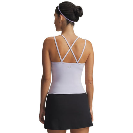 Under Armour Women's Movement Strappy Tank Top, (535) Salt Purple / / Metallic Silver, L