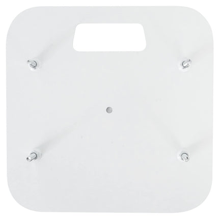 Soporte Tótem Plegable Portátil Rockville RTP-GO para DJ, Capacidad 132 lbs, Altura Ajustable 39-70 pulgadas, Faldas Negras/Blancas, Bolsa de Transporte, Gestión de Cables, para DJs Móviles e Iluminación de Eventos