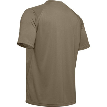 Under Armour Men's Tech Breathable Polo Shirt Comfortable Short Sleeve Loose Fit Sports Shirt, Federal Tan, XS