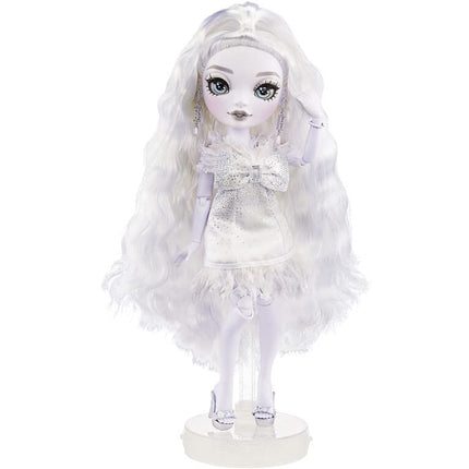 Rainbow High Shadow High Series - Natasha ZIMA - Greyscale Fashion Doll with Wavy White Hair, Two Designer Outfits, & Accessories - Collectable - for Kids Ages 6+