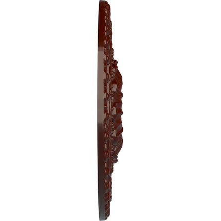 Ekena Millwork CM23VABMF Vaduz Ceiling Medallion, 23 1/2"OD x 3 1/2"ID x 2 1/8"P, Hand-Painted Brushed Mahogany